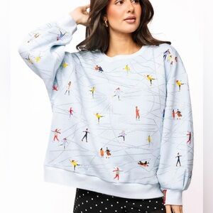QUEEN OF SPARKLES Ice Skating Sweatshirt